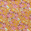 Swim Knit Nylon Spandex Mod Golden Floral 4-Way Stretch