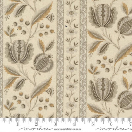 Quilting Cotton Chateau De Chantilly Picardy Florals Stripe Moda Fabrics