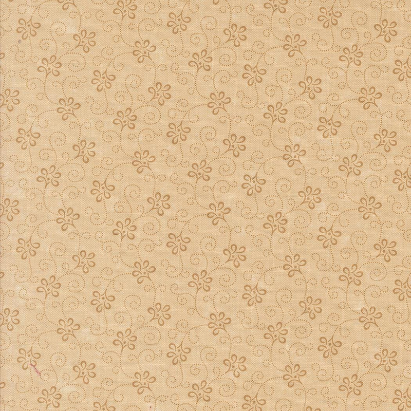 Quilting Cotton A Vintage Christmas Tonal Tan Moda