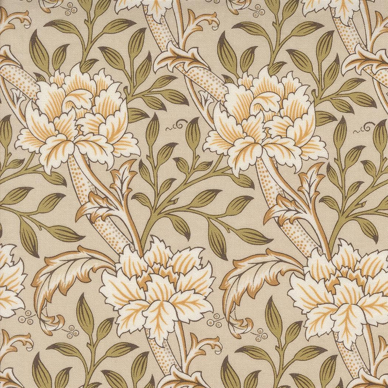 Quilting Cotton Morris Manor Porcelain Floral Moda