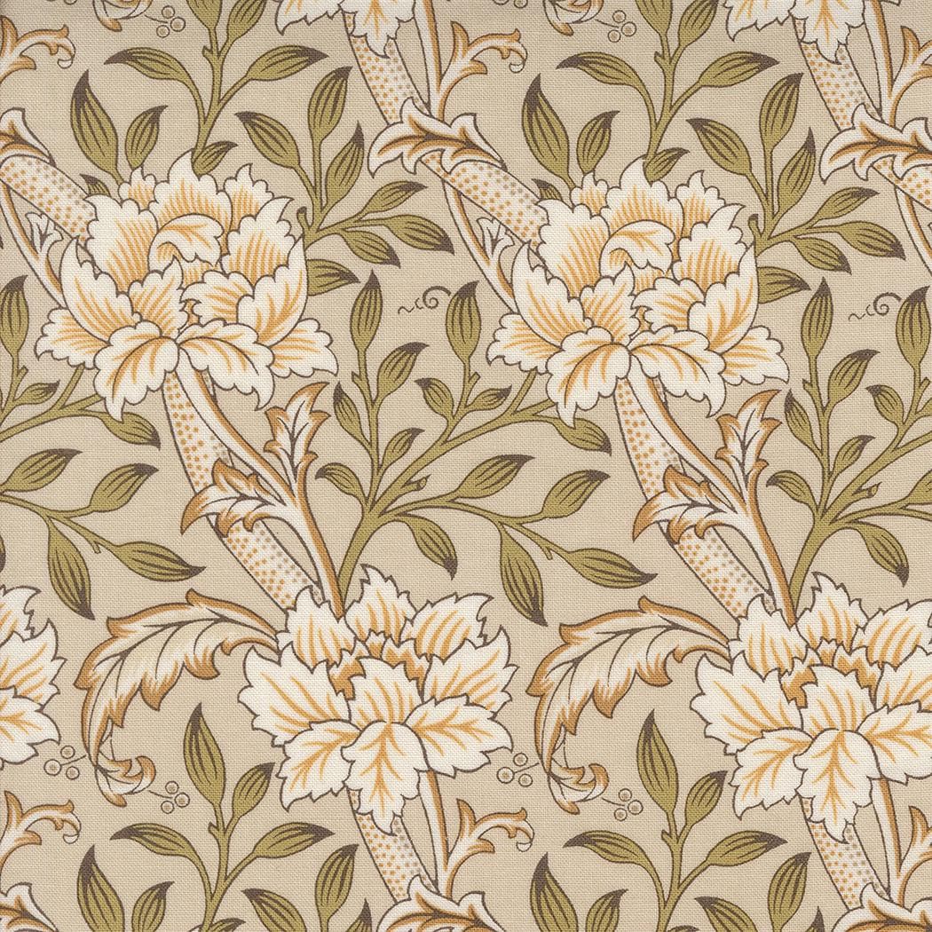 Quilting Cotton Morris Manor Porcelain Floral Moda
