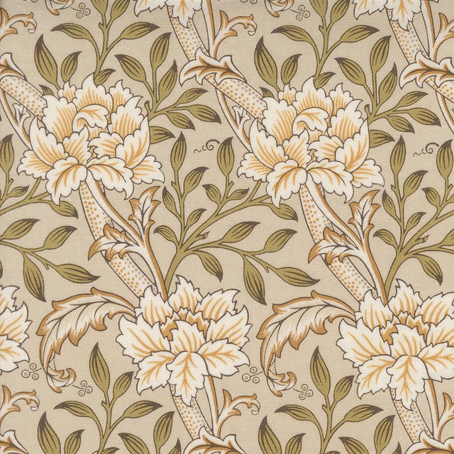 Quilting Cotton Morris Manor Porcelain Floral Moda