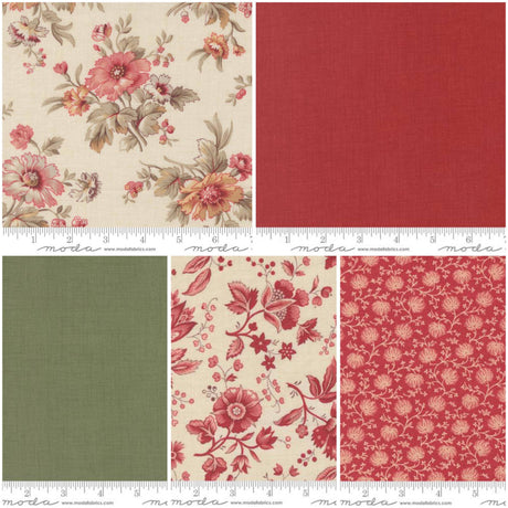 Fat Quarter Bundle Moda French General Curated 11 pcs 100% Cotton