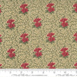 Quilting Cotton Poinsettia Plaza Sage Christmas Moda