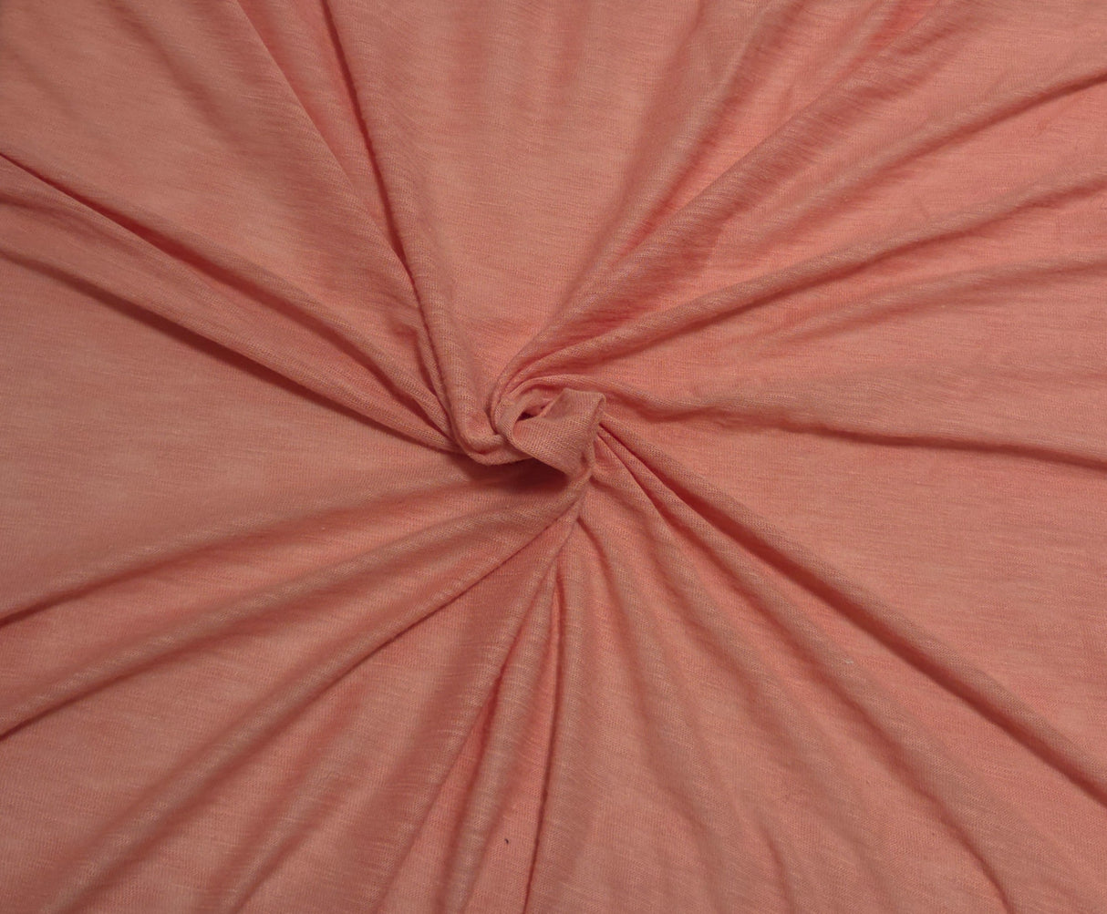 Modal Slub Jersey Peach