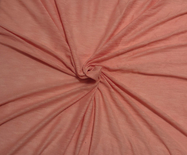 Modal Slub Jersey Peach