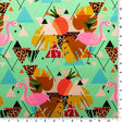 Modern Lawn Flamingo Nylon Spandex Fabric - Flamingo Print, 55/56" Width (1 Yard)