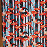 Swim Knit Modern Flamingo Poly Spandex