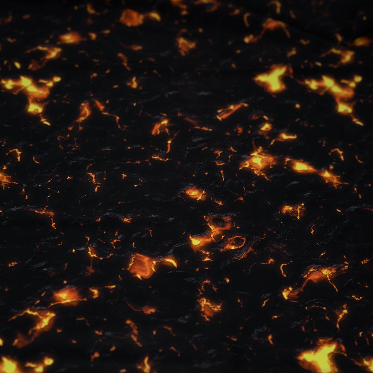 Molten Magma Printed Nylon Spandex Fabric - Blue, Printed, 55/56" Width (1 Yard)