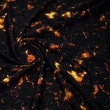 Molten Magma Printed Spandex Fabric - Blue, Magma Print, 55/56" Width (1 Yard)