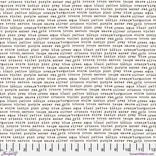 Cotton Print Monochrome Paper Stamped Fabric 44/45"