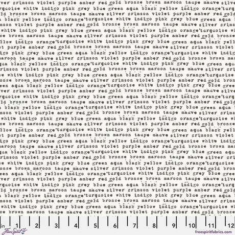 Cotton Print Monochrome Paper Stamped Fabric 44/45"
