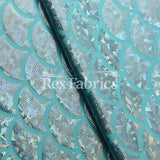 Monster Mermaid Nylon Spandex Fabric - Fish-Scale Hologram, 58-60" Width (1 Yard)