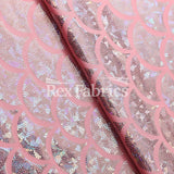 Monster Mermaid Nylon Spandex Fabric - Fish-Scale Hologram, 58-60" Width (1 Yard)