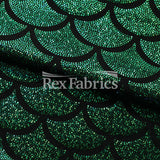 Monster Mermaid Nylon Spandex Fabric - Fish-Scale Hologram, 58-60" Width (1 Yard)
