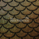 Monster Mermaid Nylon Spandex Fabric - Fish-Scale Hologram, 58-60" Width (1 Yard)