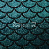 Monster Mermaid Nylon Spandex Fabric - Fish-Scale Hologram, 58-60" Width (1 Yard)