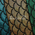 Monster Mermaid Nylon Spandex Fabric - Fish-Scale Hologram, 58-60" Width (1 Yard)
