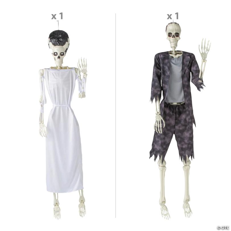 Monster Skeleton Couple Halloween Decorating Kit - 2 pc