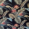 Cotton Upholstery Fabric Monstera Banana Leaves Birds of Paradise