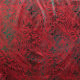 Polyester Foil Print Monstera Leaf Tiara Fabric