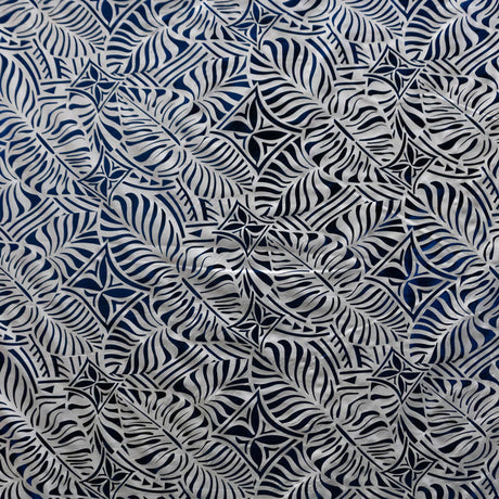 Monstera Leaf Tiara Polyester Fabric - Foil Print, 36" Width (1 Yard)