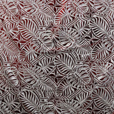 Polyester Foil Print Monstera Leaf Tiara Fabric