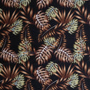 Rayon Fabric Monstera Split Leaves Tropical Print