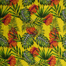 Rayon Fabric Monstera Split Leaves Tropical Print