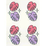 UV DTF Decal - Pastel Monstera (4 Decals 2")