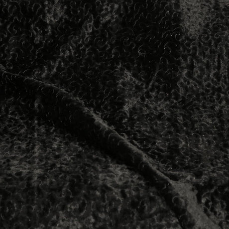 Metallic Panne Velvet Embroidered Fabric
