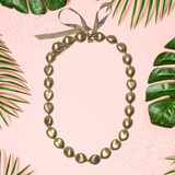 Kukui Nut Lei Necklace - Colorful Hawaiian Lei, 0.7-0.9 Lb (1 Piece)