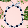 Kukui Nut Lei Necklace - Colorful Hawaiian Lei, 0.7-0.9 Lb (1 Piece)