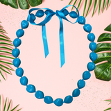 Kukui Nut Lei Necklace - Colorful Hawaiian Lei, 0.7-0.9 Lb (1 Piece)