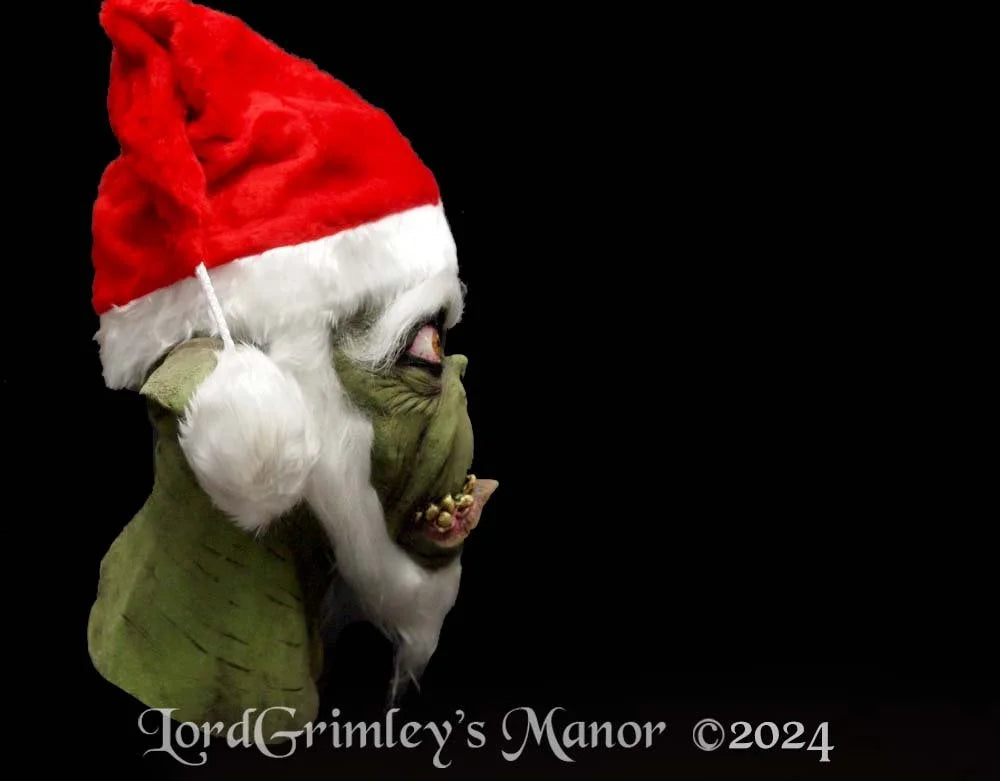 Grumpy Green Santa