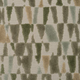Cut Velvet Upholstery Fabric Mosaic Geometric Pattern