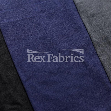 Moss Velvety Polyester Spandex Fabric - 4-Way Stretch, Solid, 58/60" Width, 6 Colorways (By The Yard)