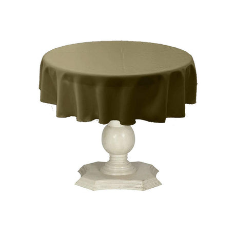 Tablecloth Dull Bridal Satin Fabric - 54" Round, Color Options (1 Piece)