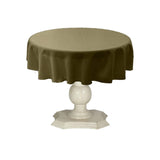 Tablecloth Dull Bridal Satin Fabric - Solid Color, 42" Round (1 Piece)