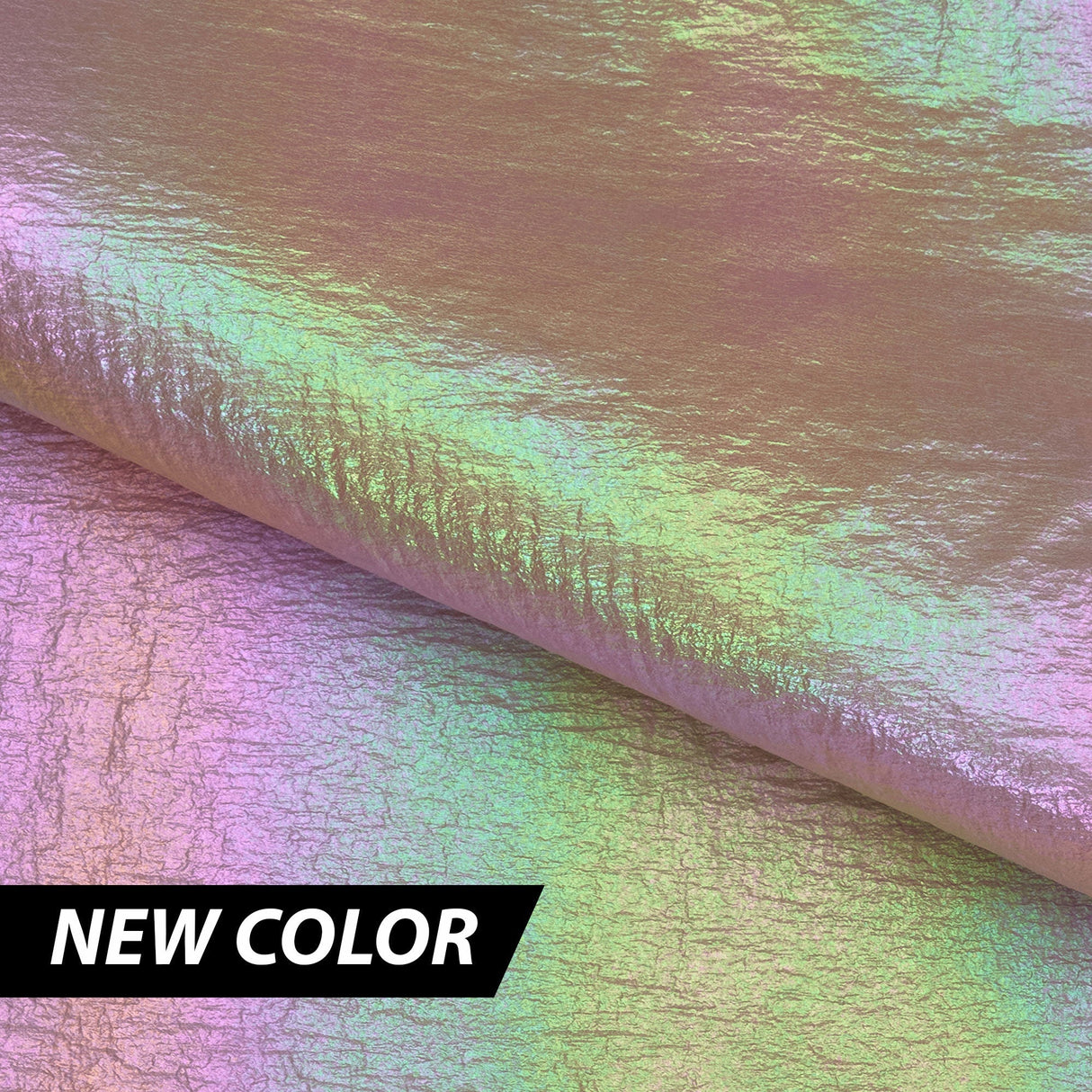 Mother Of Pearl Foiled Nylon Fabric - White/Pearl, Coral/Pearl, Black/Pearl, Orchid/Pearl, 57/59" Width (1 Yard)