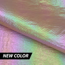 Mother Of Pearl Foiled Nylon Fabric - White/Pearl, Coral/Pearl, Black/Pearl, Orchid/Pearl, 57/59" Width (1 Yard)