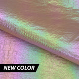 Mother Of Pearl Foiled Nylon Fabric - White/Pearl, Coral/Pearl, Black/Pearl, Orchid/Pearl, 57/59" Width (1 Yard)