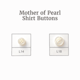 Mother Of Pearl Shirt Buttons - Mother Of Pearl Fabric - L14, L18