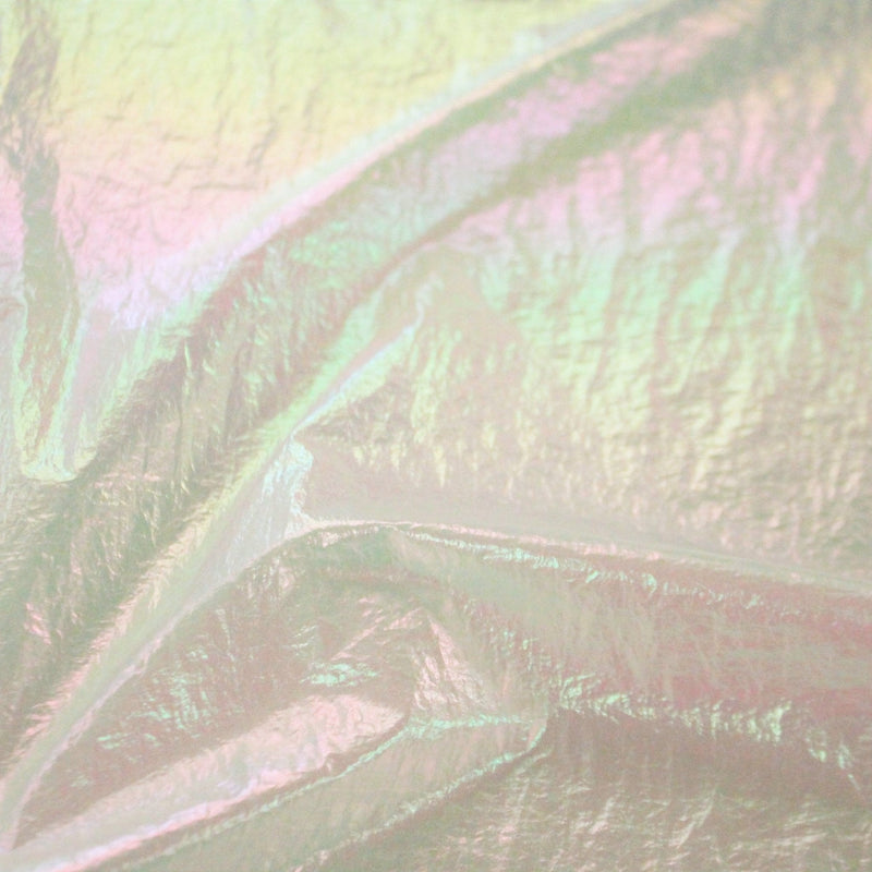 Mother Of Pearl Foiled Nylon Fabric - White/Pearl, Coral/Pearl, Black/Pearl, Orchid/Pearl, 57/59" Width (1 Yard)