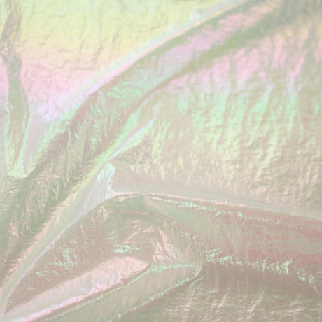 Mother Of Pearl Foiled Nylon Fabric - White/Pearl, Coral/Pearl, Black/Pearl, Orchid/Pearl, 57/59" Width (1 Yard)