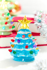 4" Mini Nostalgic Pastel Trees Ornaments, Assortment of 4
