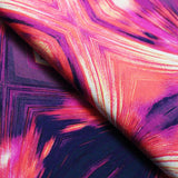 Sphere Nylon Spandex Fabric - Purple/Pink Abstract Print, 58/60" Width (1 Yard)