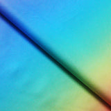 Rainbow Haze Poly Spandex Fabric - Multi Rainbow Print, Gold Foil Option, 58-60" Width (1 Yard)