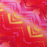 Core Layers Polyester Spandex Fabric - Multi Chevron Print, 58/60" Width (1 Yard)