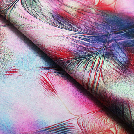 Hummingbird Nylon Spandex Fabric - Multicolor Floral Print, Brazilian Print, 58/60" Width, 320 GSM (1 Yard)